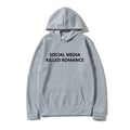 Spring letter pattern printed hoodie for men – long sleeve pullover polyester slim fit front view