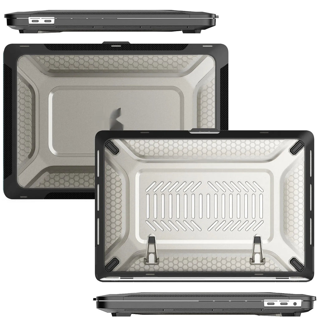 MacBook protective hard shell case in four colour options for Pro and Air models.