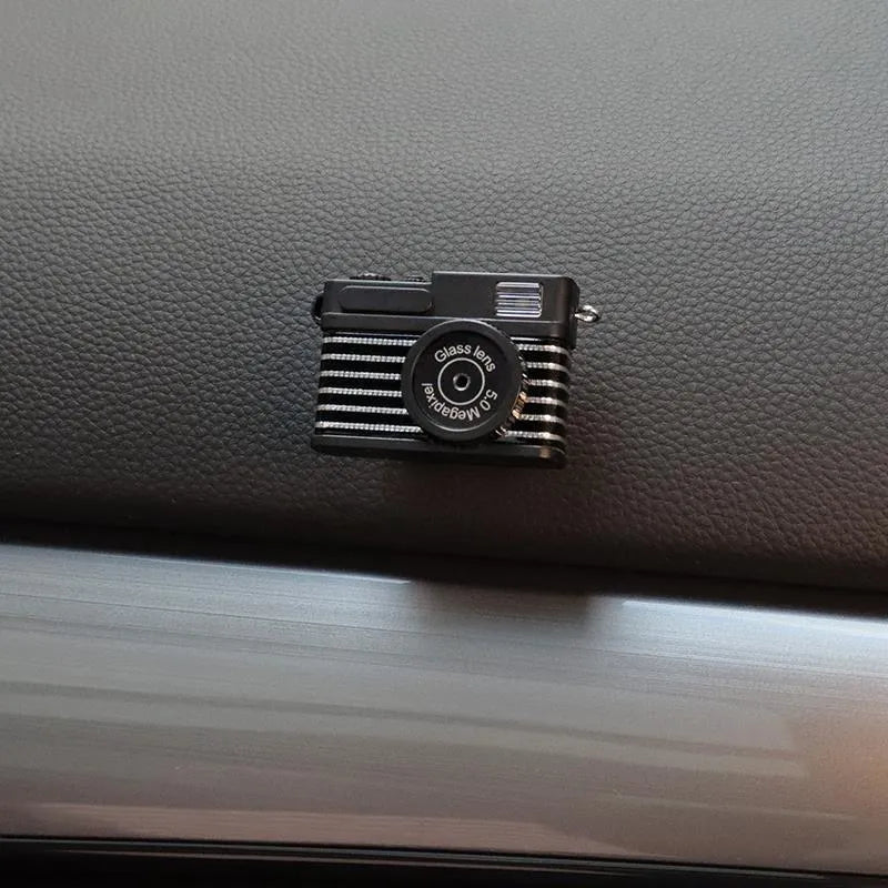 Retro camera dot shaped small plastic paste hook for car interior, 4.2x2.5cm.
