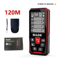 Laser rangefinder measuring device for construction and room measurement applications