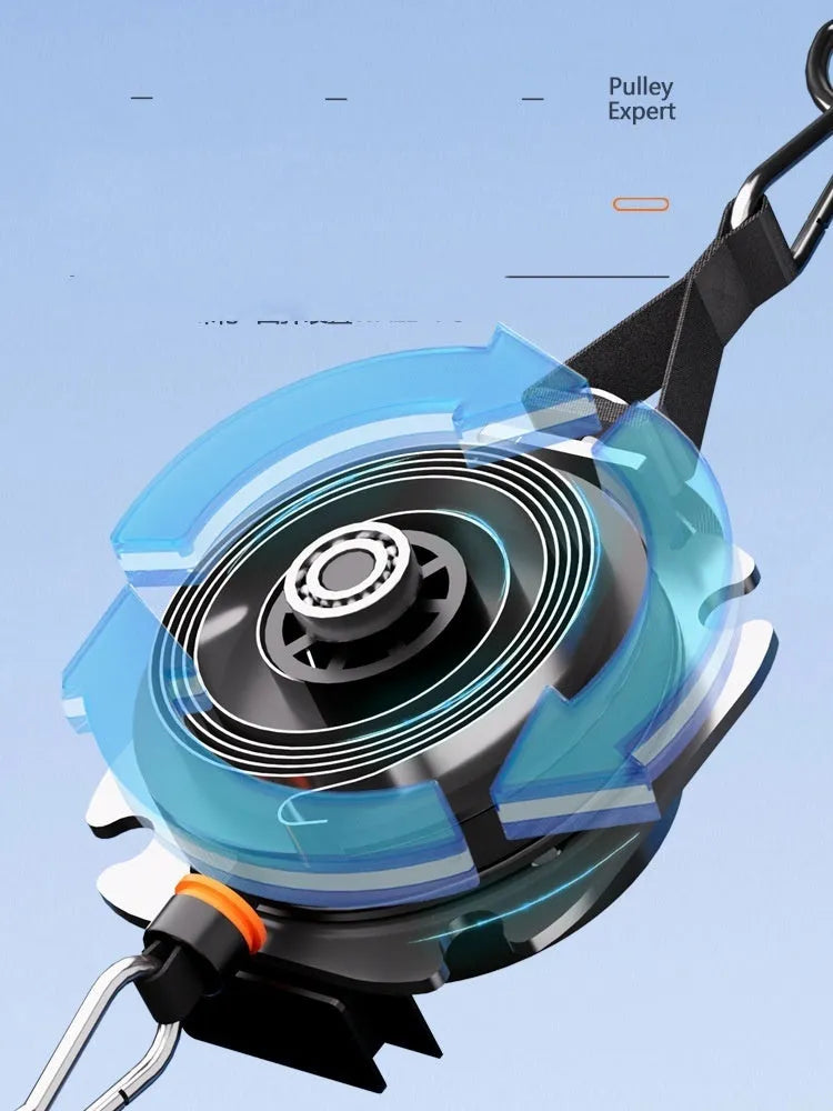Multi functional fitness strength resistance training tensioner with intelligent adjustment 2-20kg in blue grey