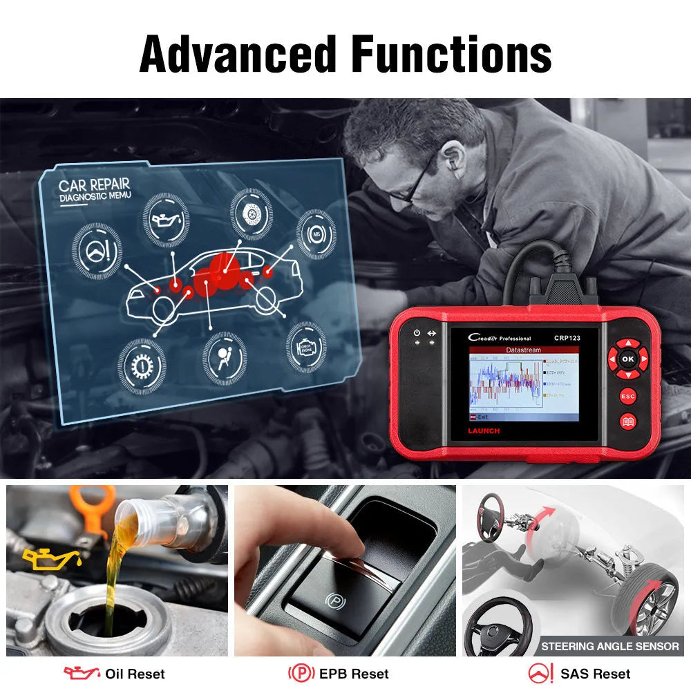 CRP123 fault detector automobile diagnosis equipment with cables