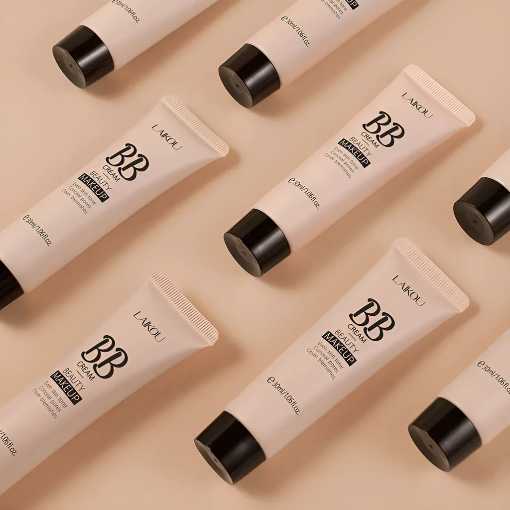 30ml tube of BB cream available in nine colours including ivory, natural, and chocolate shades