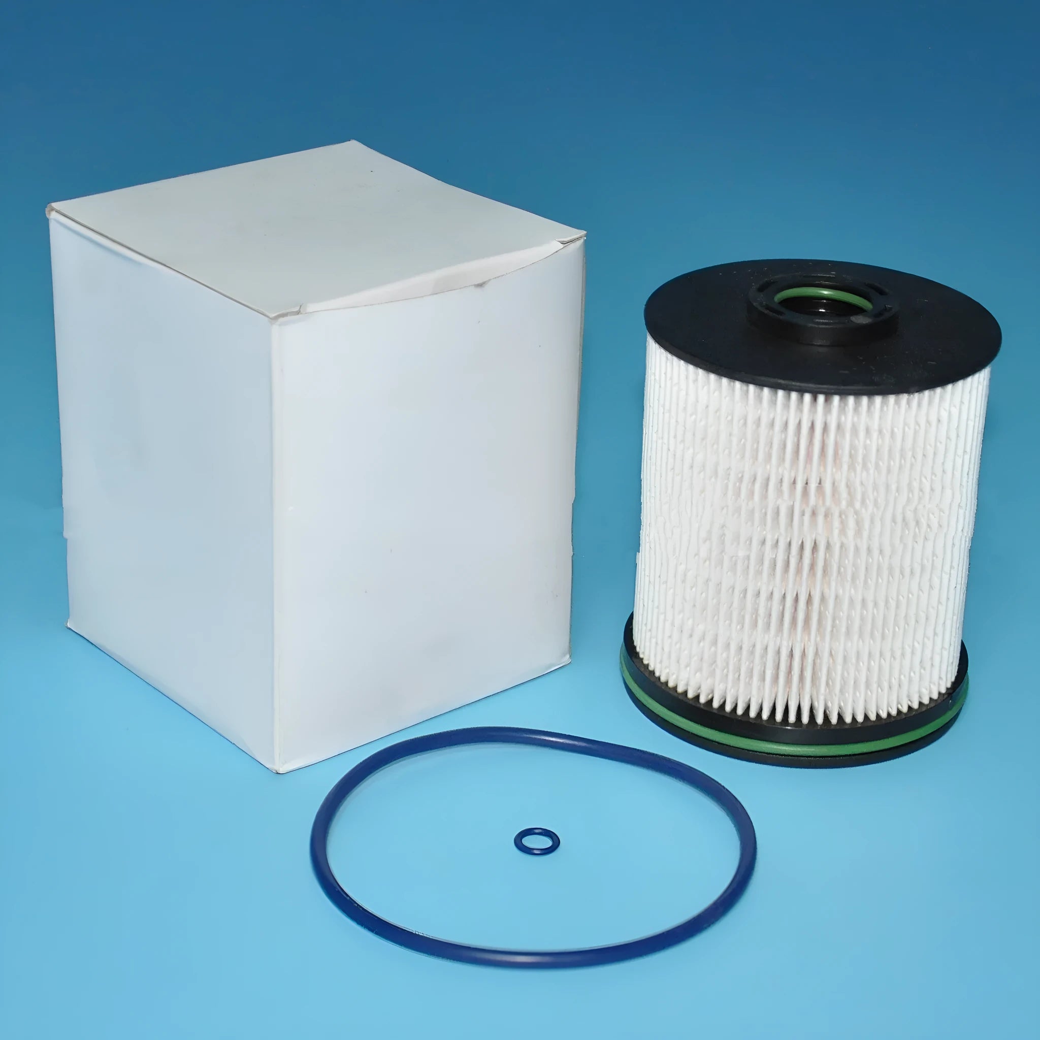 Vauxhall Opel Astra K diesel fuel filter element with gasket kit, part numbers 23304095 23304096