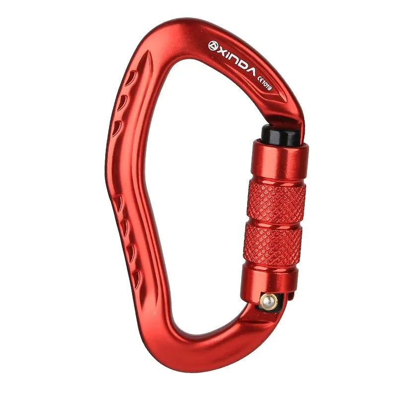 Automatic master lock climbing carabiner in multiple colours for outdoor rock climbing equipment