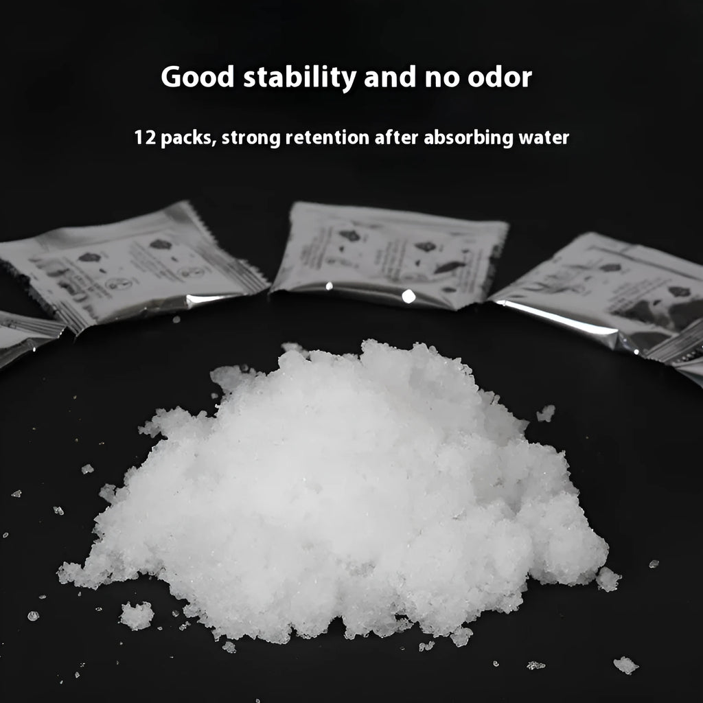 Disposable urine curing agent powder with garbage bag for outdoor travel and car emergency use