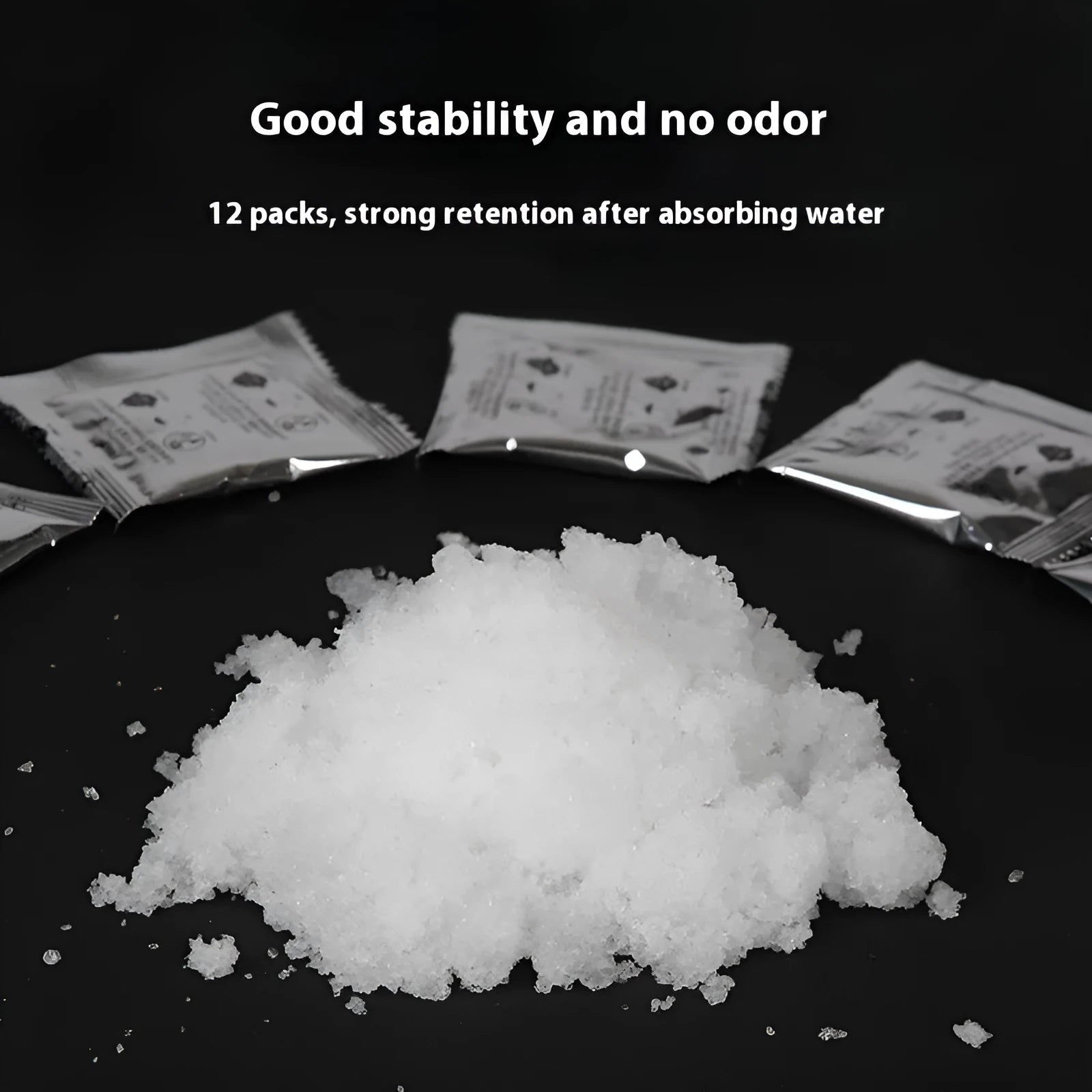 Disposable urine curing agent powder with garbage bag for outdoor travel and car emergency use