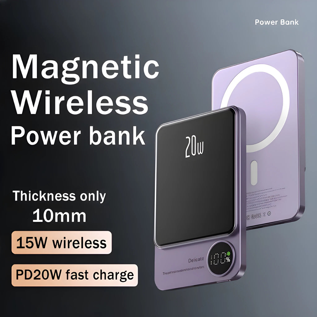 Macsafe magnetic wireless power bank for iPhone 14 in Cangling green with 10000mAh capacity