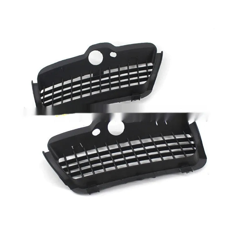 Black ABS plastic Volkswagen Golf 3 front bumper fog light cover pair for lower grille.