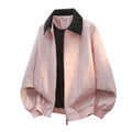 Men's casual jacket with detailed stitching on the lapel collar, shown in a straight hem cut.