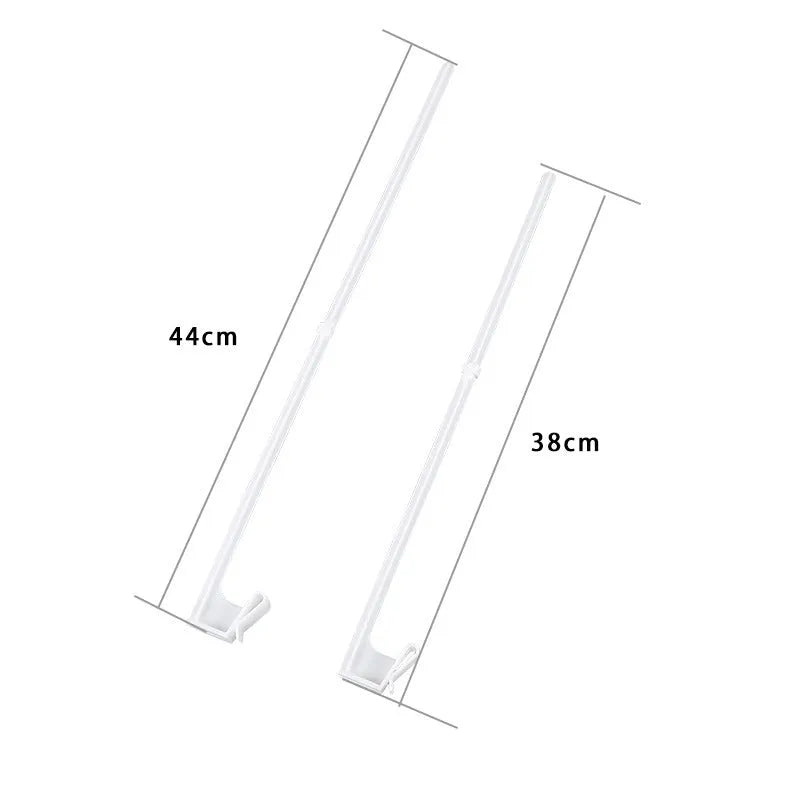 Pack of 10 white plastic car window flag pole holder mount clips.