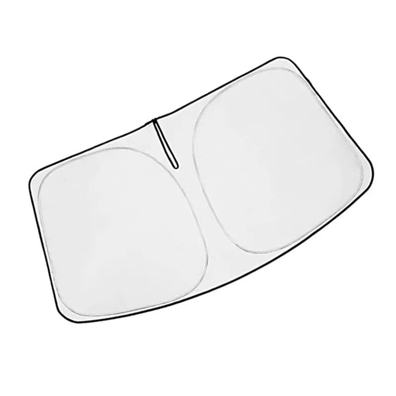 Silver reflective car sunshade cover designed for the front windshield of a Toyota Noah XOVY 90 series.