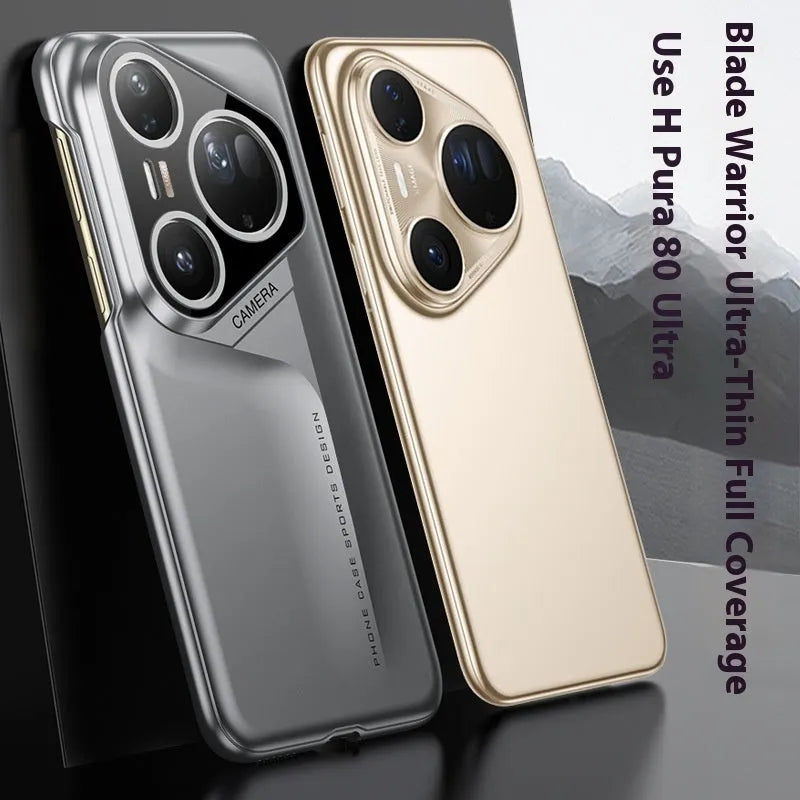 Blade Warrior hard PC frosted phone case for Huawei P80 Pro, Cold Mountain Gray, anti-fall lightweight minimalist design