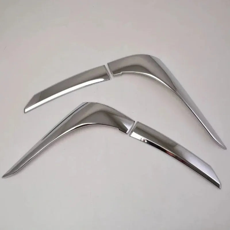 Silver ABS electroplated tail light eyebrow decoration set for Mitsubishi Outlander