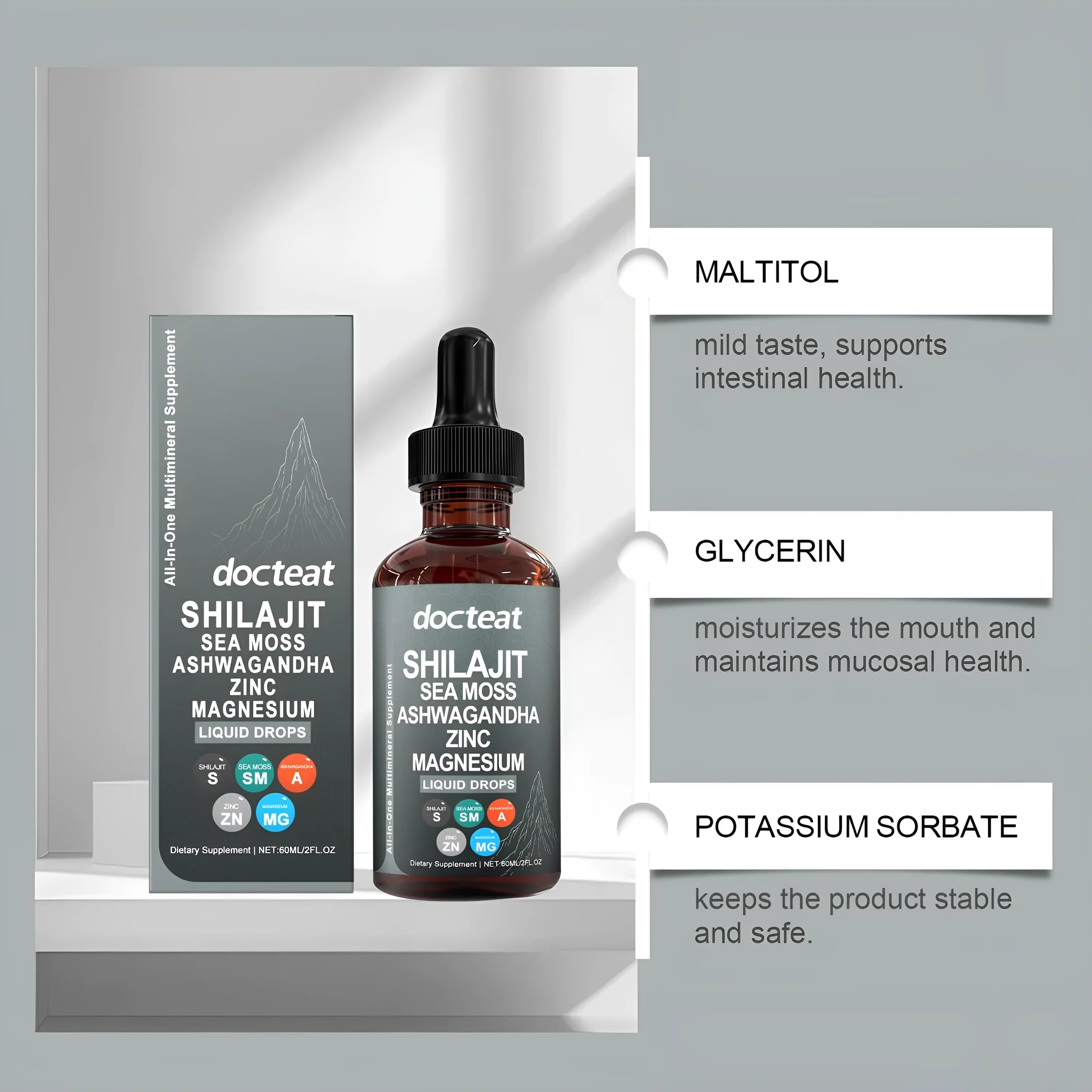 Intestinal Balance Daily Dietary Supplement 60ml liquid with dropper for gut health support