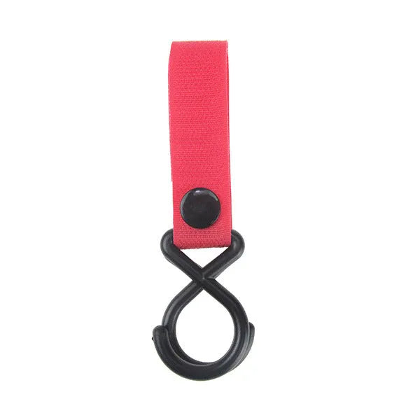 Nylon luggage strap hook in various colours for travel bag organisation and security