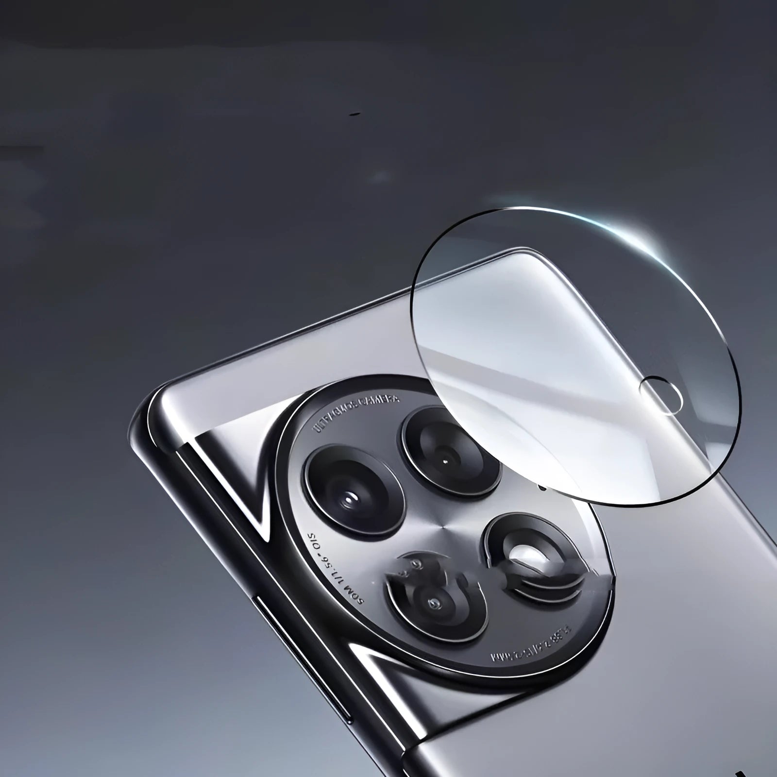 AR enhanced tempered glass lens protector with black ring for OnePlus 12 Find N3 OnePlus 11