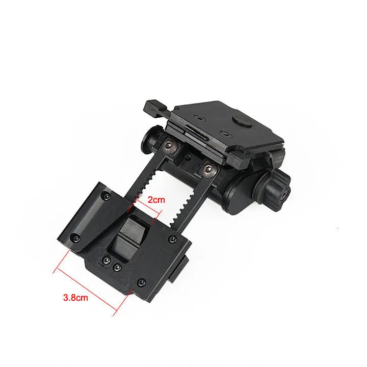 Strong Dark Earth metal alloy L4 G24 night vision helmet mount with breakaway base