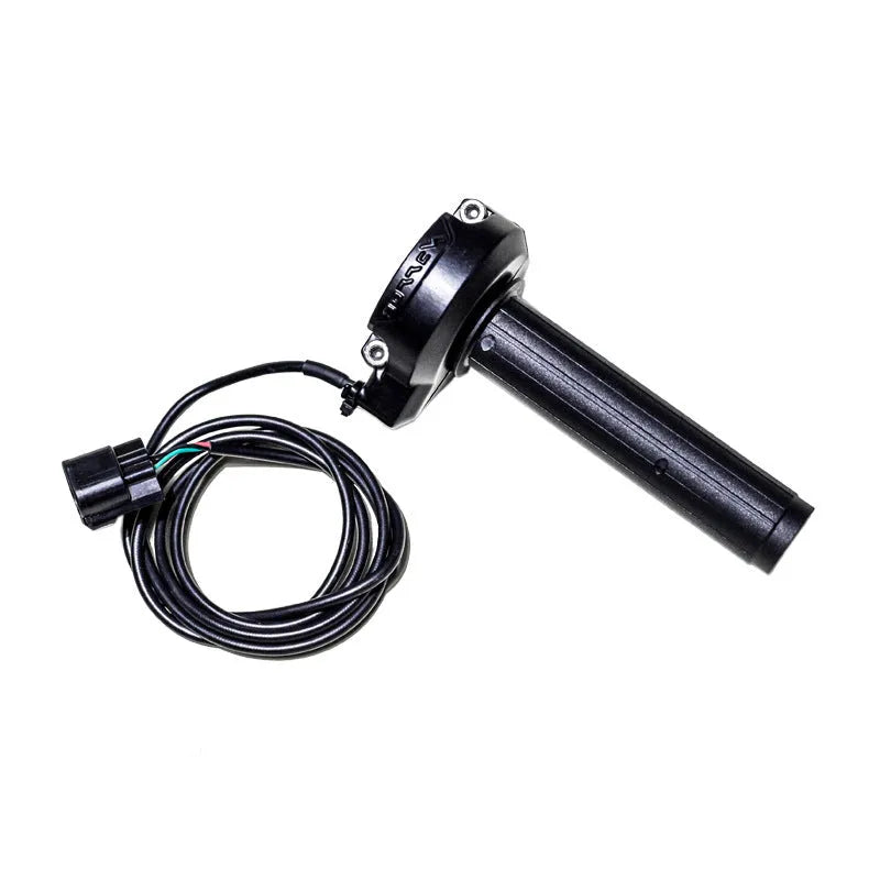 Black stainless steel electronic throttle handle cable with included throttle lever for replacement installation