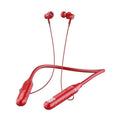 Black wireless Bluetooth sports headset with neckband design and earbuds