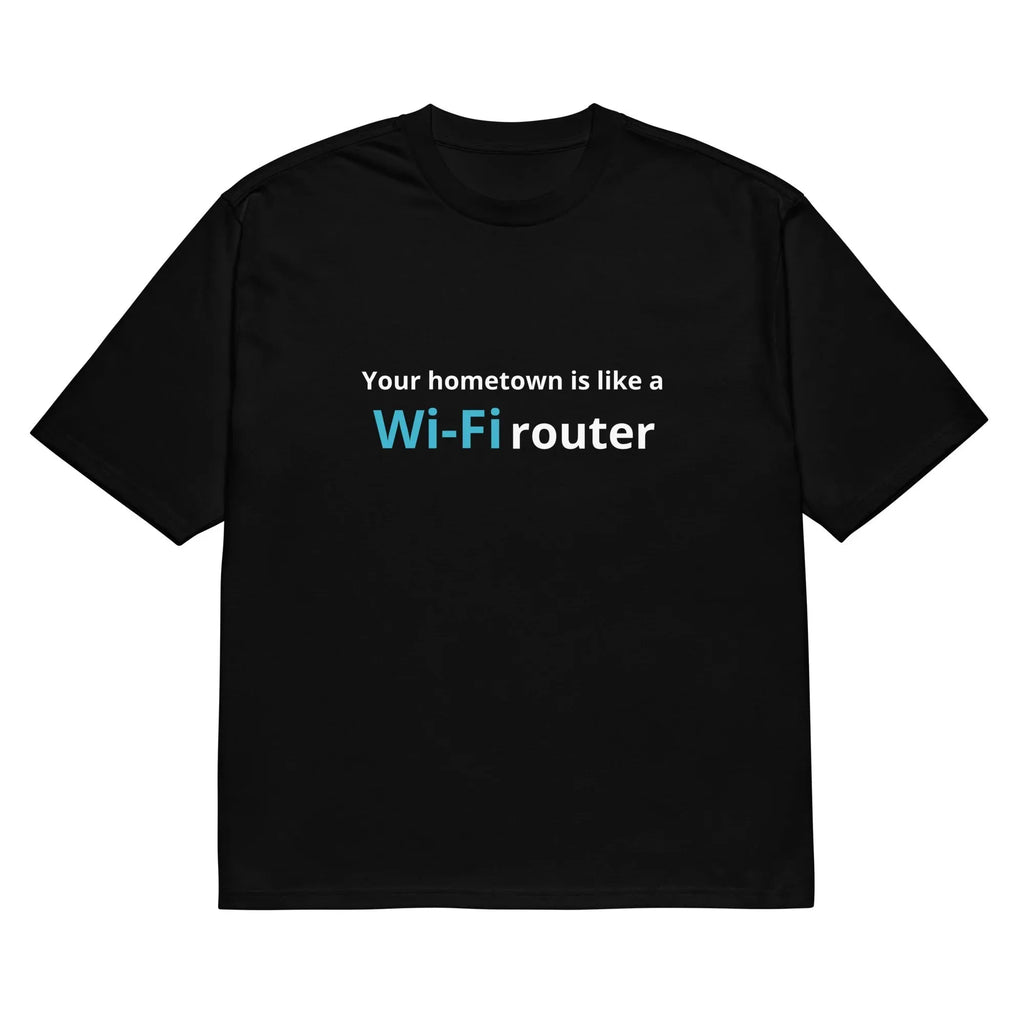 Men's black loose fit T-shirt with 3D printed cartoon design on thin polyester fabric