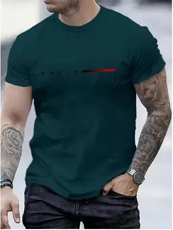 3D printed slim fit men's short sleeve top in mesh polyester, colour TY5741