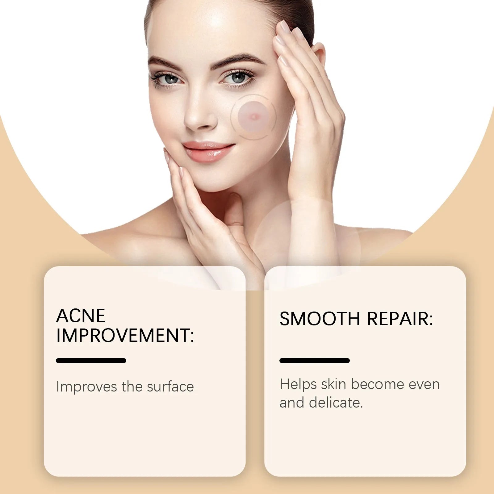 Acne patch with tea tree oil and asiatic centella extract, 8 patches for spot treatment on skin