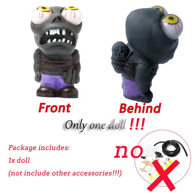 Turbo car boost eye zombie doll decompress ornament kit with pressure valve and copper fittings
