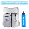 Breathable mesh running vest with integrated mobile phone pouch for outdoor sports