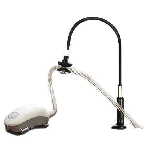 Black universal 95cm bedside fixed ventilator hose bracket made from aluminium alloy and ABS