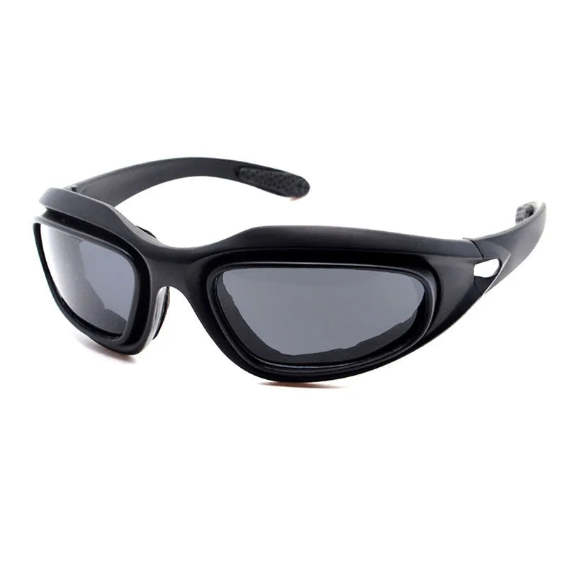 Polarized tactical goggles for outdoor cycling with PC frame and night vision enhancement