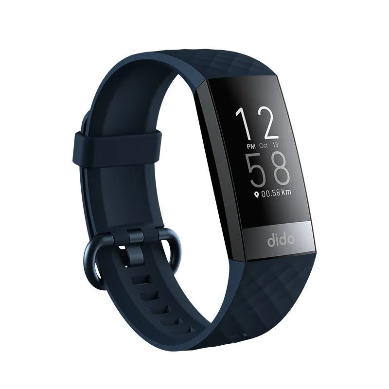 Y6 Black smart bracelet with health monitoring on a wrist