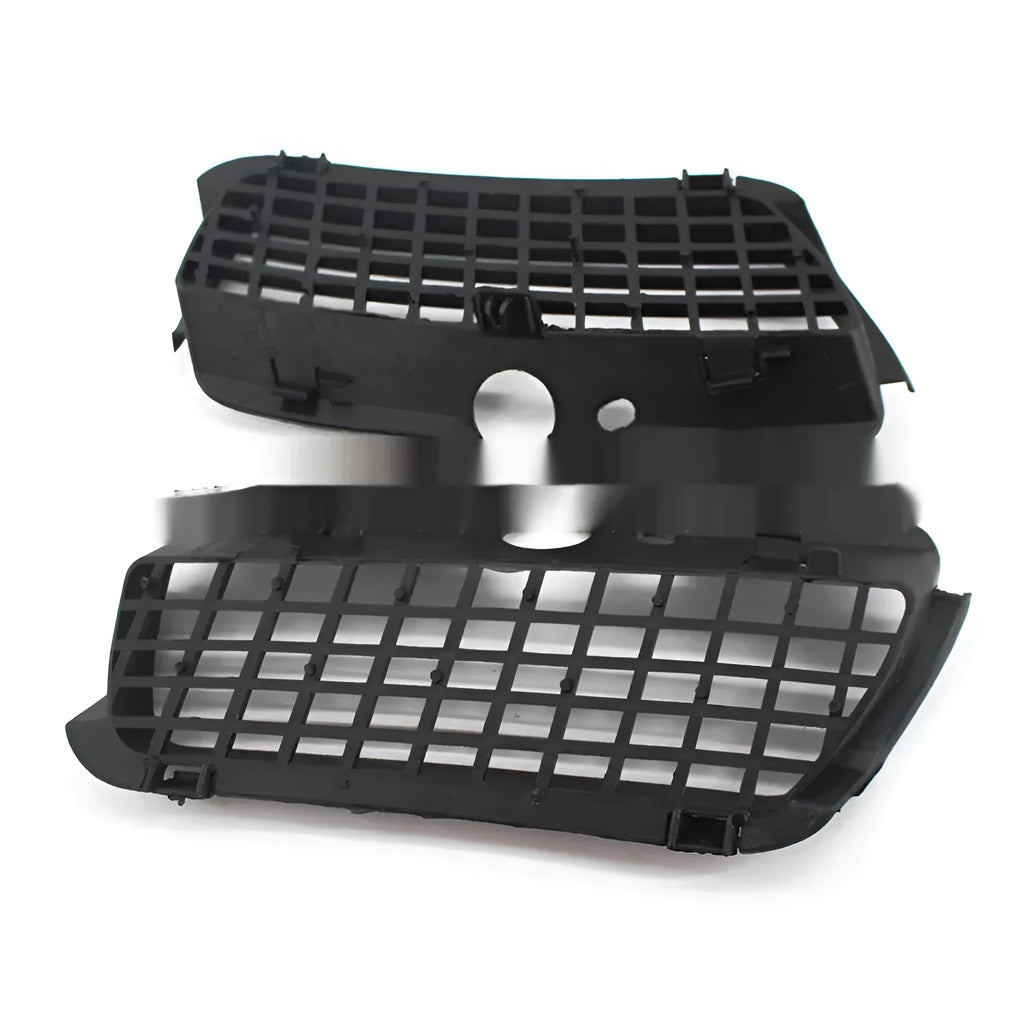 Black ABS plastic Volkswagen Golf 3 front bumper fog light cover pair for lower grille.