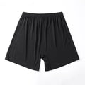 Men's solid colour high-waist modal boxers in black, blue, grey, brown