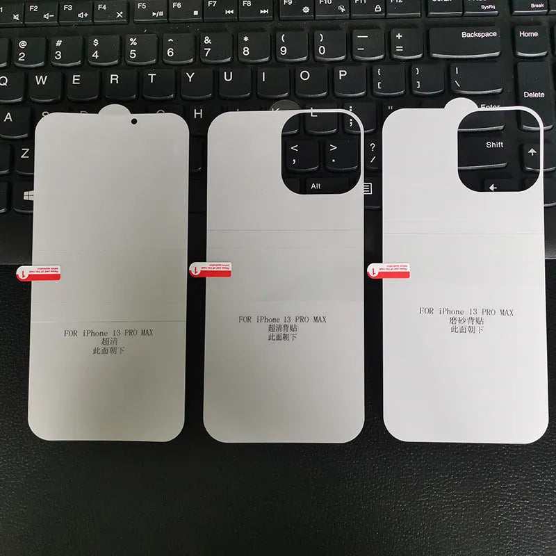 TPU whole body screen protector for iPhone 14 Pro Max HD frosted front and back film