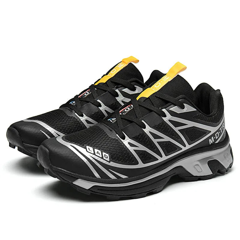 Low-top leisure hiking shoes with artificial leather upper and rubber soles in multiple colour options