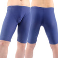 Men's quick-drying nylon swimming trunks in green with five-point loose cut and polyester lining, sizes L to XXXL