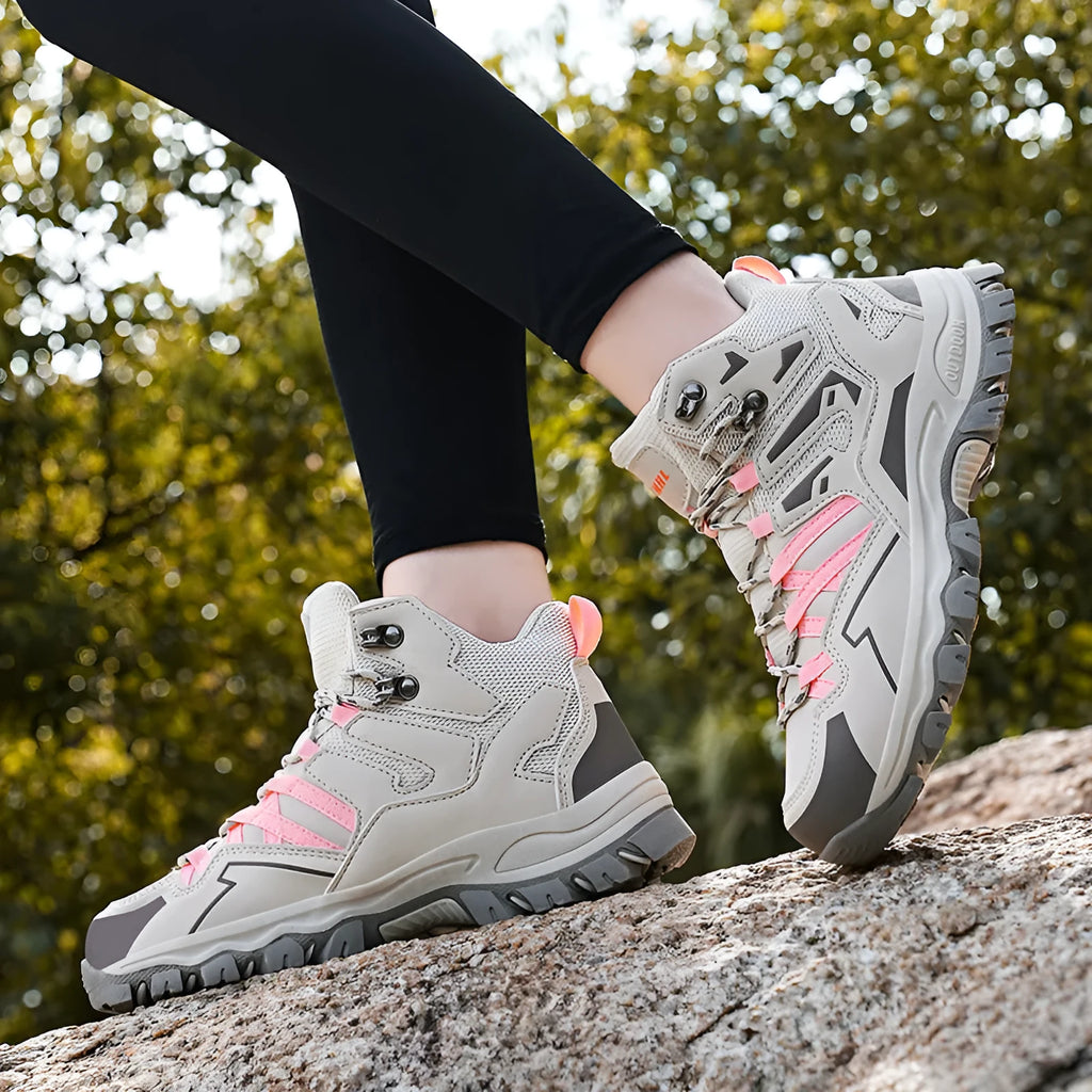 Low-top hiking sneakers with flannel uppers and natural rubber soles in multiple colour options