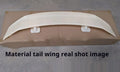 Universal punch-free ABS plastic car rear spoiler in choice of finishes for boot lid mounting.