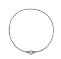 Women's solid S925 sterling silver clavicle necklace on a chain with length options.
