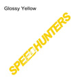 Speed Hunters reflective car vinyl sticker 59 by 10 centimetres, black colour, on car trunk