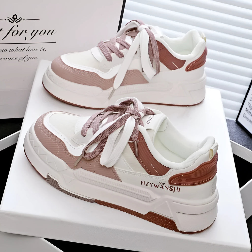 Children's thick sole board shoes with cross shoulder straps in beige, red, or green colours