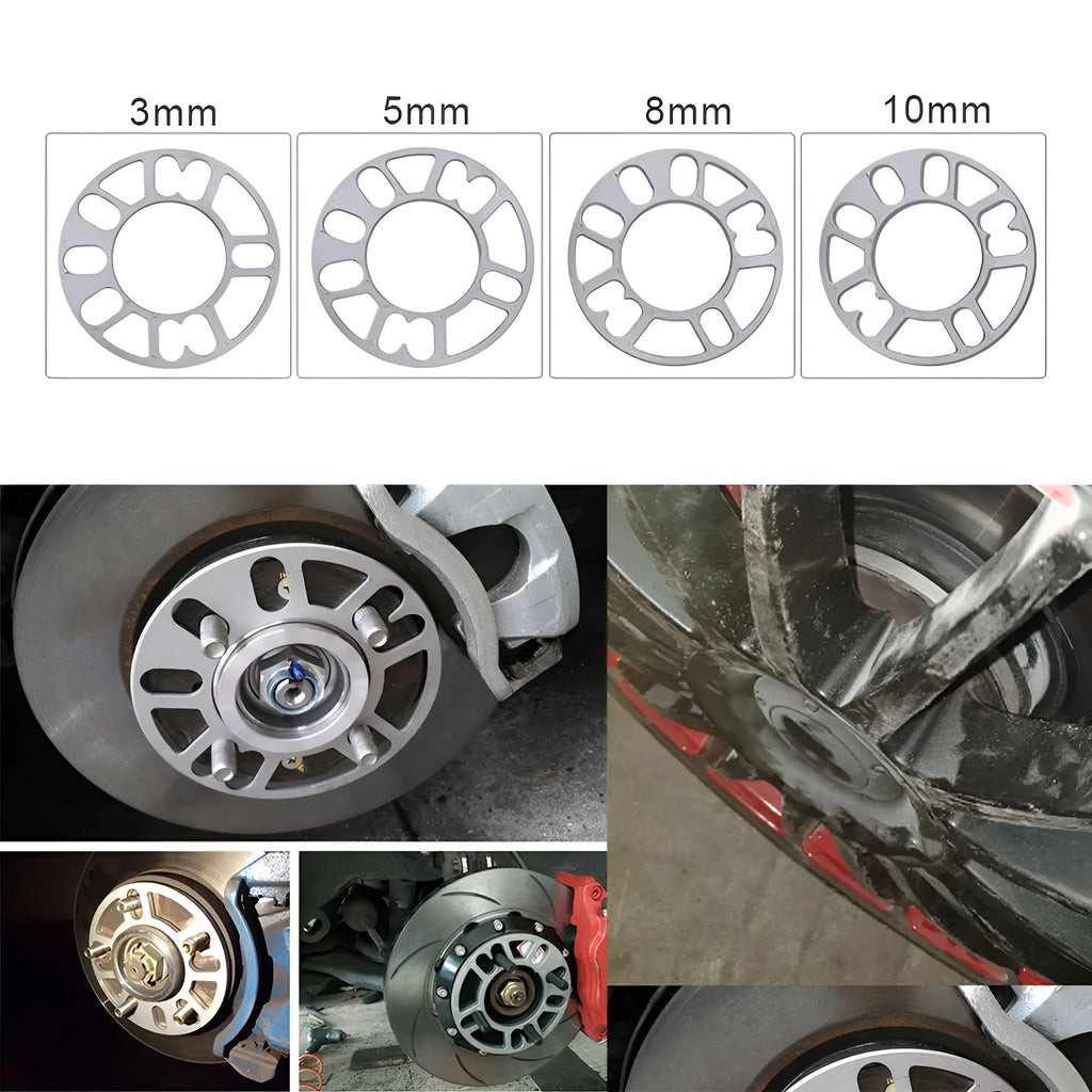 Automotive wheel hub widening gasket spacer in 3mm 5mm 6mm 8mm 10mm thickness options