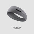 Seamless knitted sports hair band in black, grey and blue colours for men and women