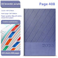 Creative Simple thick notepad with striped PU leather cover showing eight colour options