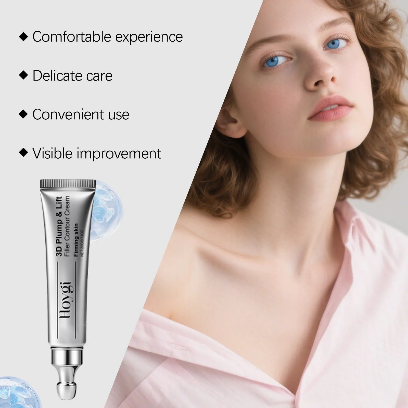 20g moisturising eye cream tube with ceramide EOS formula for gentle eye skin care