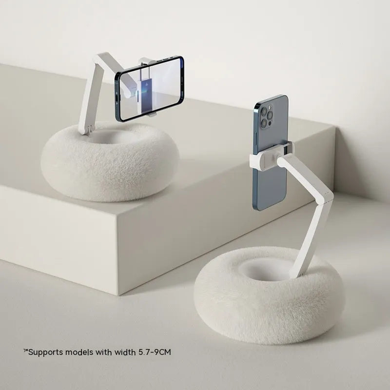 ABS mobile phone tablet rotating bracket with 4.5-13 inch clamp and 230mm extendable pull rod