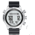 Outdoor sports smart watch with altitude and air pressure tracking, 1.46 inch screen, black dial, on wrist