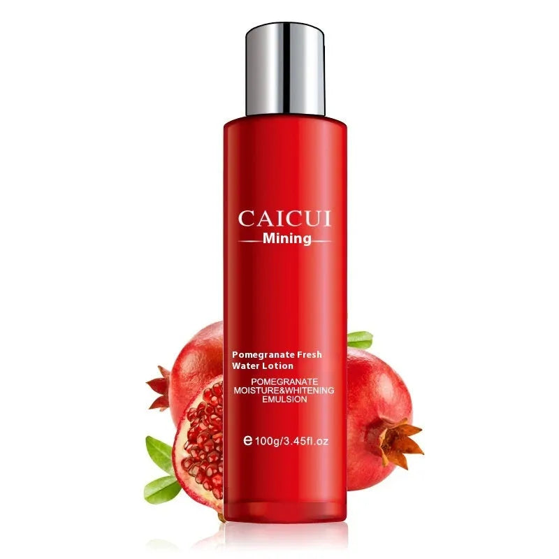 Pomegranate moisturising skincare set red packaging face wash toner lotion facial cream