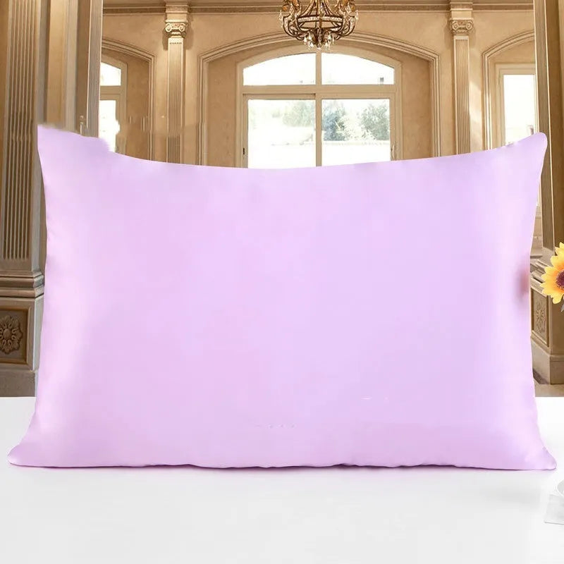 19 momme double-sided mulberry silk pillowcase with hidden zip closure in a neutral colour